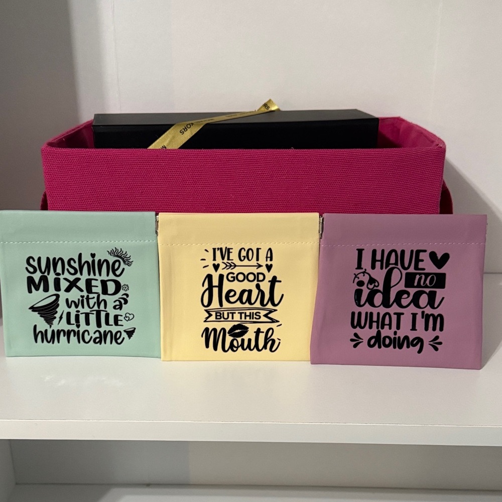 Colorful Inspirational Pouches Set